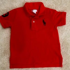 Red Ralph Lauren polo. Size 24 months